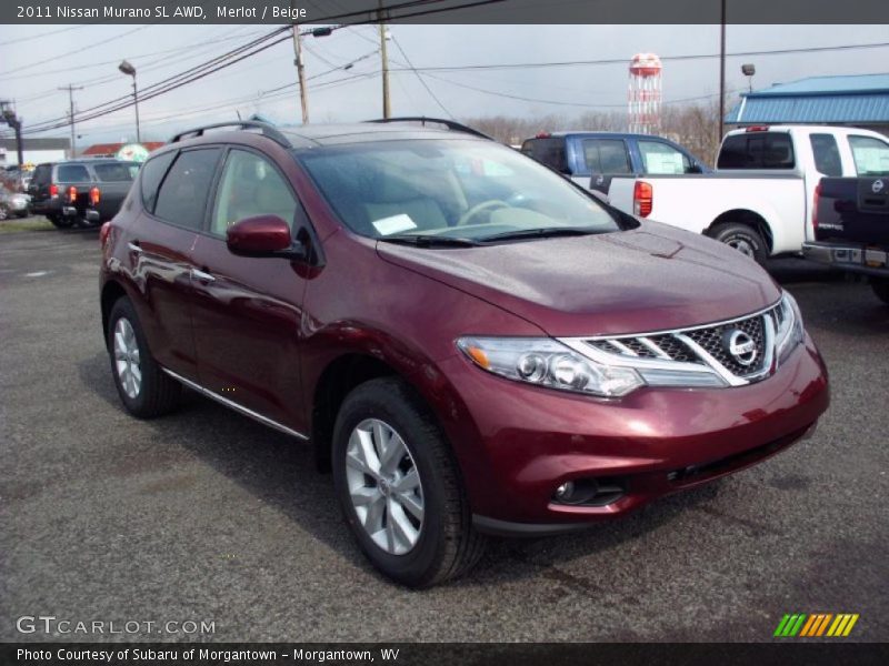 Merlot / Beige 2011 Nissan Murano SL AWD