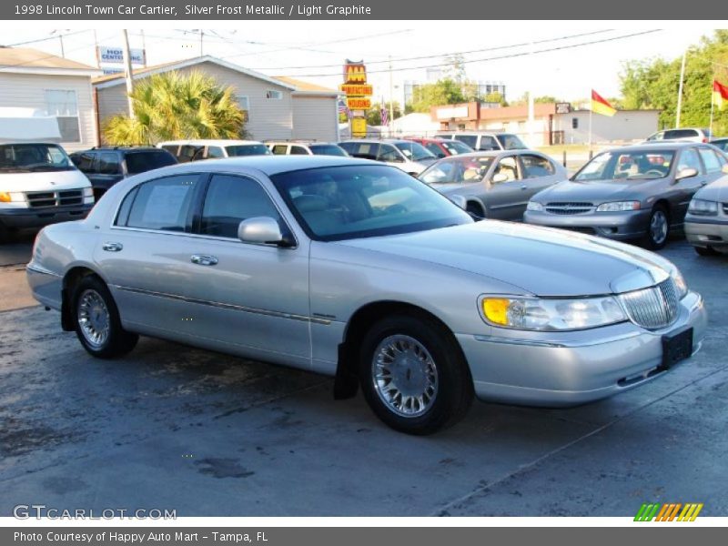 Silver Frost Metallic / Light Graphite 1998 Lincoln Town Car Cartier