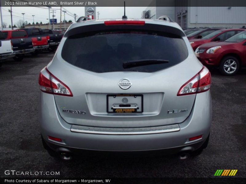 Brilliant Silver / Black 2011 Nissan Murano LE AWD