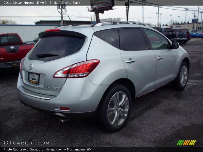 Brilliant Silver / Black 2011 Nissan Murano LE AWD