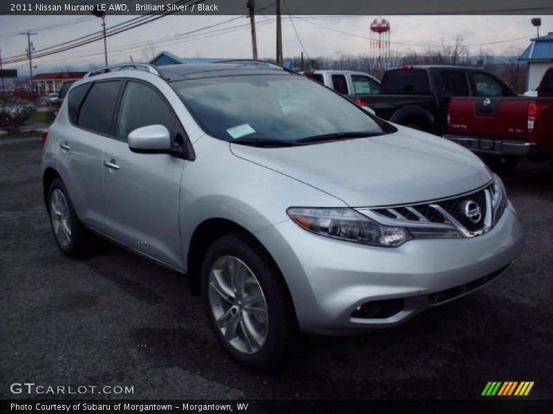 Brilliant Silver / Black 2011 Nissan Murano LE AWD
