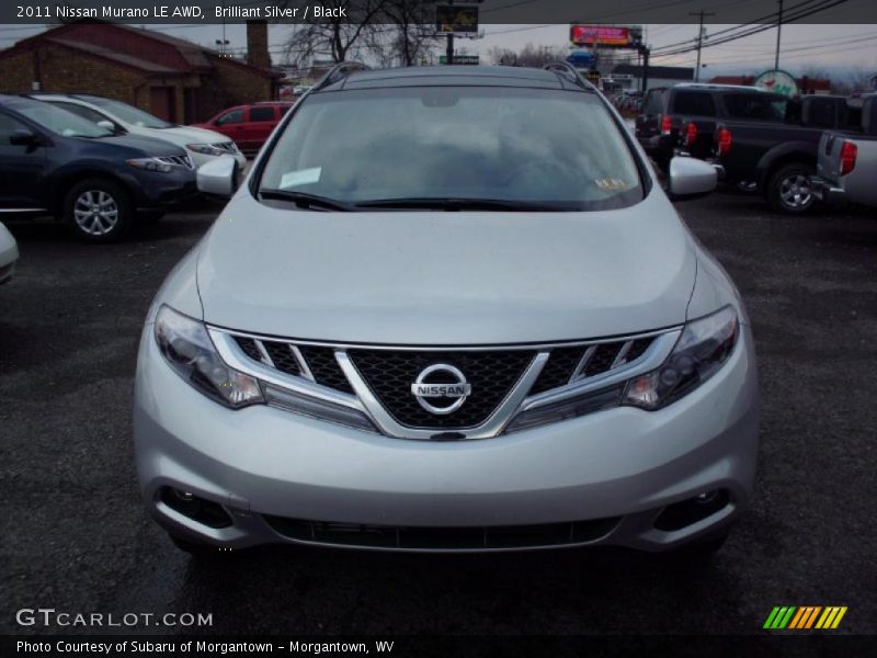 Brilliant Silver / Black 2011 Nissan Murano LE AWD