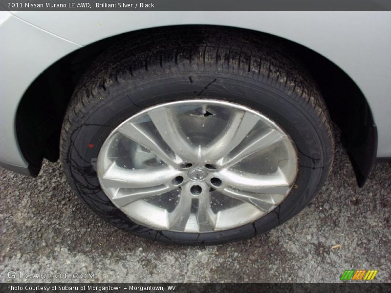 Brilliant Silver / Black 2011 Nissan Murano LE AWD