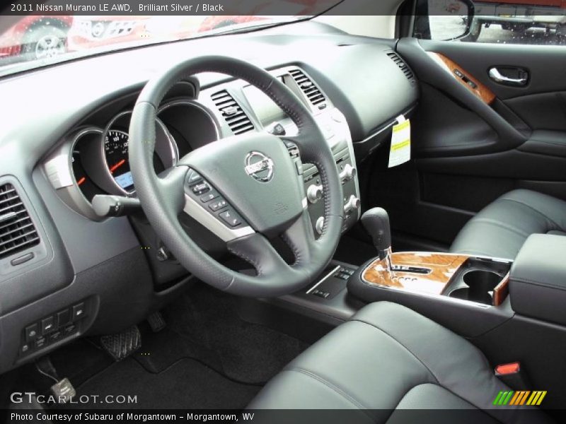 Brilliant Silver / Black 2011 Nissan Murano LE AWD