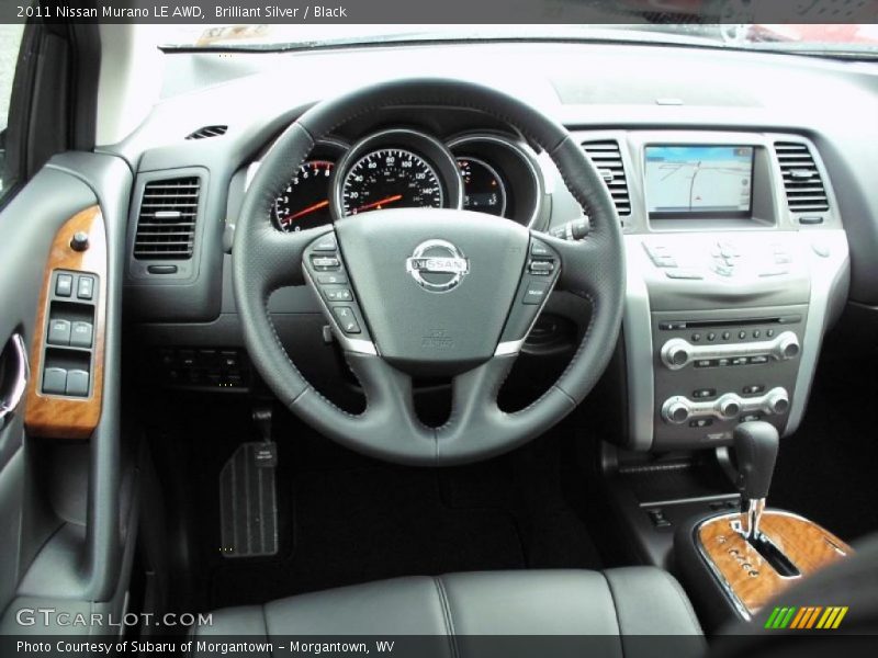 Brilliant Silver / Black 2011 Nissan Murano LE AWD