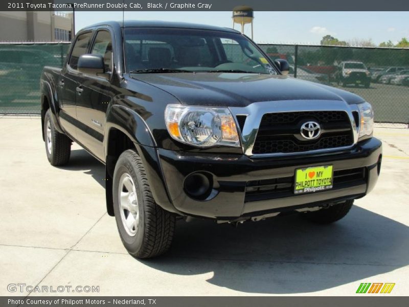 Black / Graphite Gray 2011 Toyota Tacoma PreRunner Double Cab