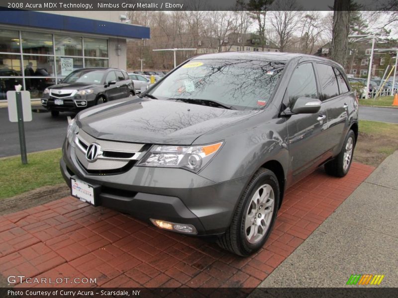 Nimbus Gray Metallic / Ebony 2008 Acura MDX Technology