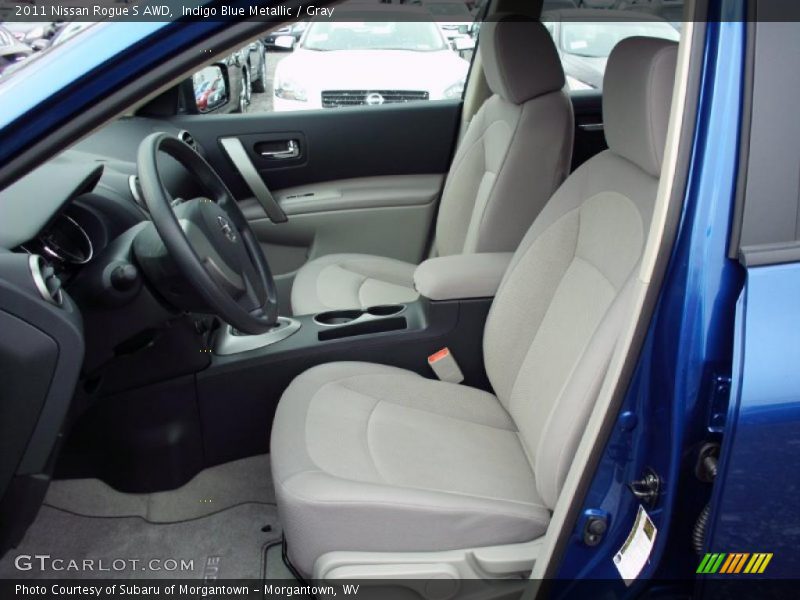 Indigo Blue Metallic / Gray 2011 Nissan Rogue S AWD