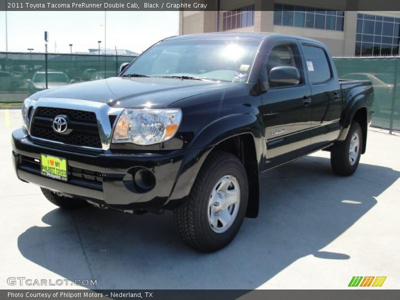 Black / Graphite Gray 2011 Toyota Tacoma PreRunner Double Cab