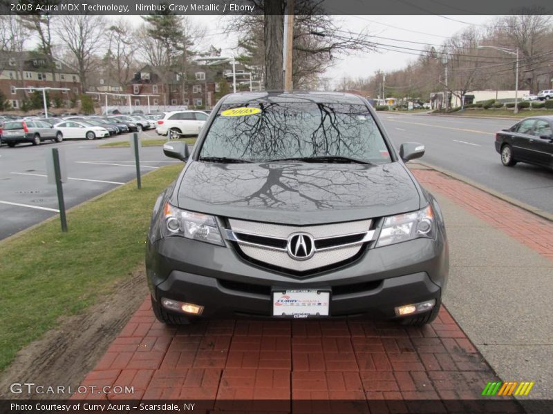 Nimbus Gray Metallic / Ebony 2008 Acura MDX Technology