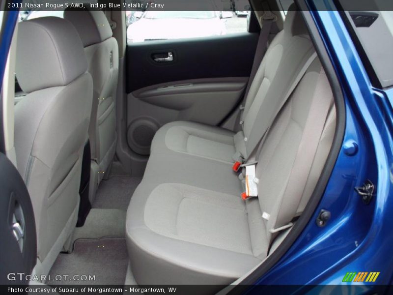 Indigo Blue Metallic / Gray 2011 Nissan Rogue S AWD