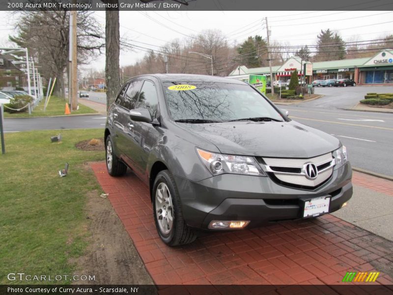 Nimbus Gray Metallic / Ebony 2008 Acura MDX Technology
