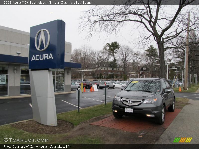 Nimbus Gray Metallic / Ebony 2008 Acura MDX Technology