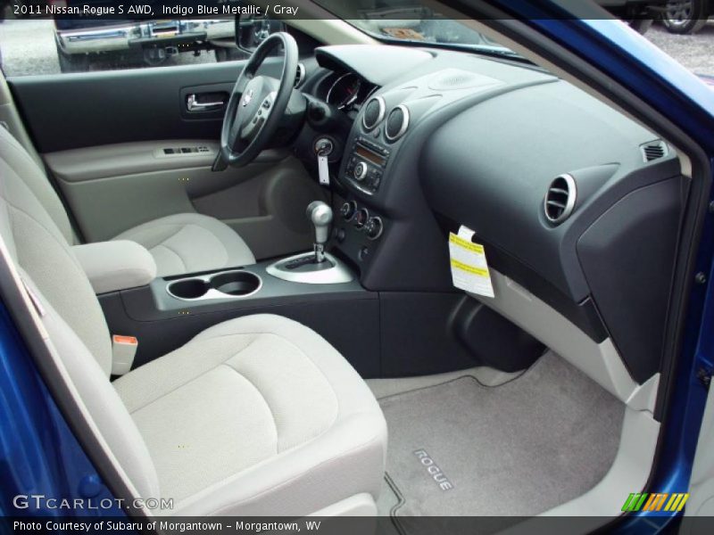 Indigo Blue Metallic / Gray 2011 Nissan Rogue S AWD
