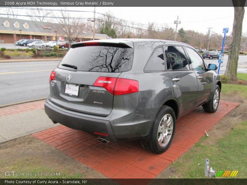 Nimbus Gray Metallic / Ebony 2008 Acura MDX Technology