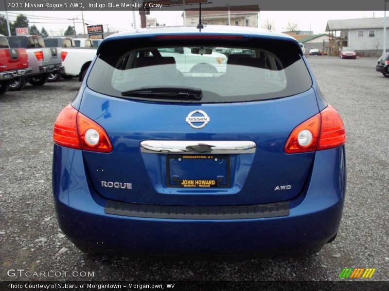 Indigo Blue Metallic / Gray 2011 Nissan Rogue S AWD