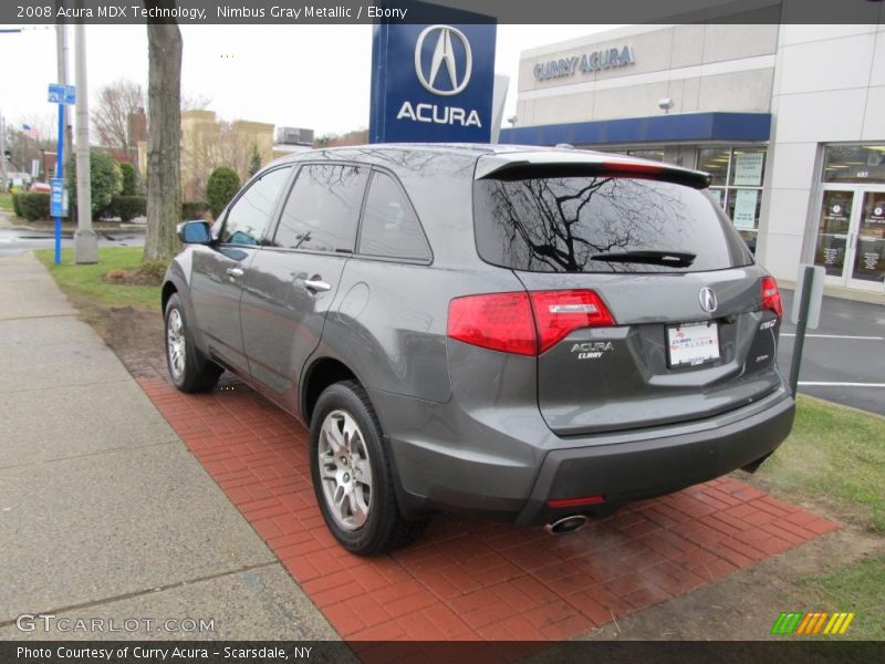 Nimbus Gray Metallic / Ebony 2008 Acura MDX Technology