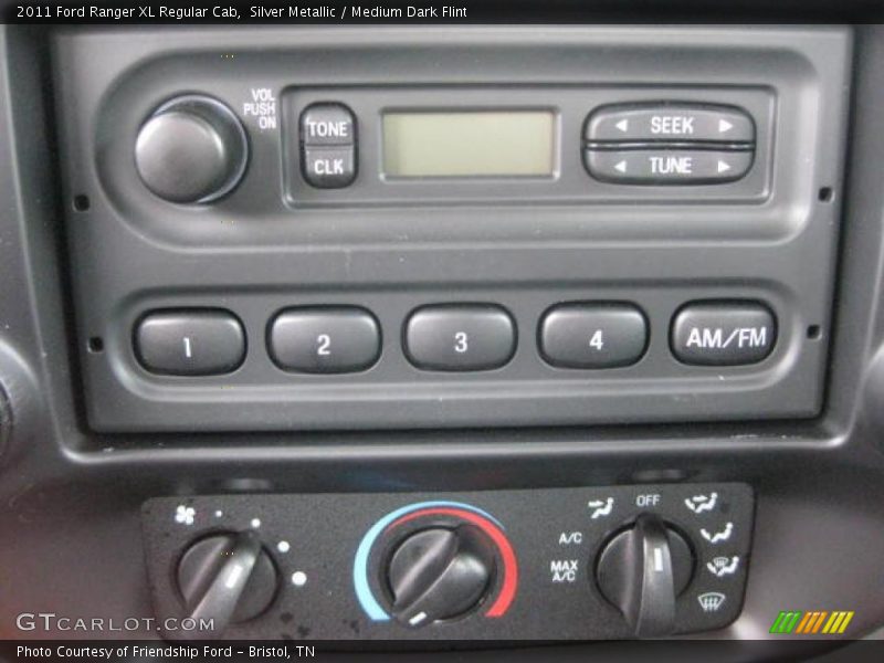 Controls of 2011 Ranger XL Regular Cab