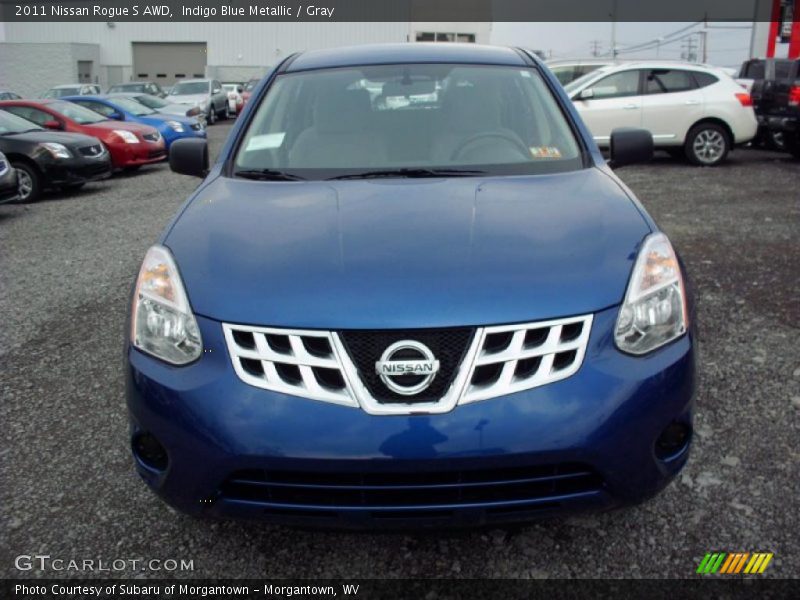 Indigo Blue Metallic / Gray 2011 Nissan Rogue S AWD