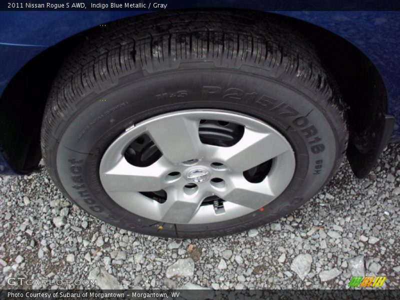 Indigo Blue Metallic / Gray 2011 Nissan Rogue S AWD