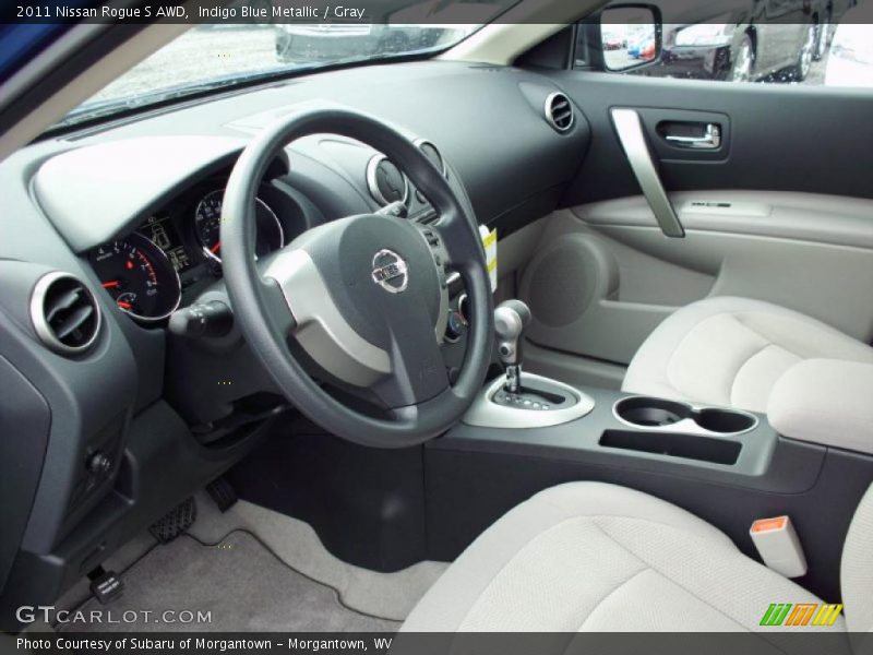 Indigo Blue Metallic / Gray 2011 Nissan Rogue S AWD