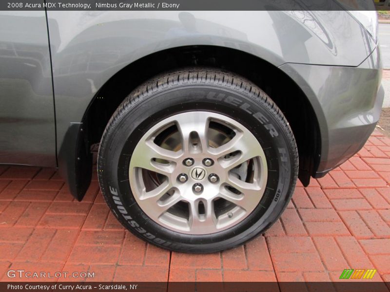 Nimbus Gray Metallic / Ebony 2008 Acura MDX Technology