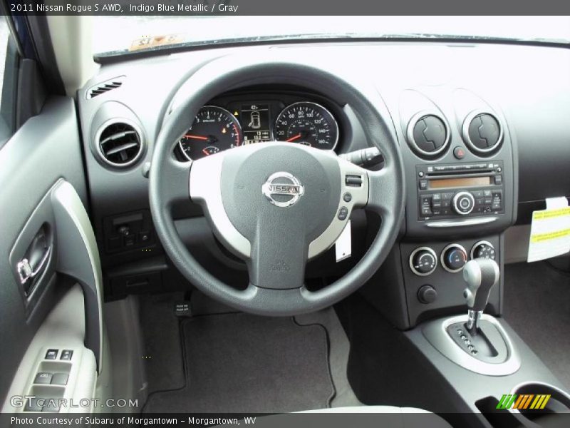 Indigo Blue Metallic / Gray 2011 Nissan Rogue S AWD