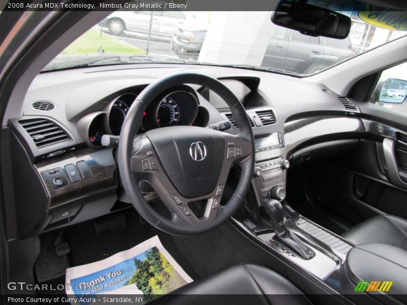 Nimbus Gray Metallic / Ebony 2008 Acura MDX Technology