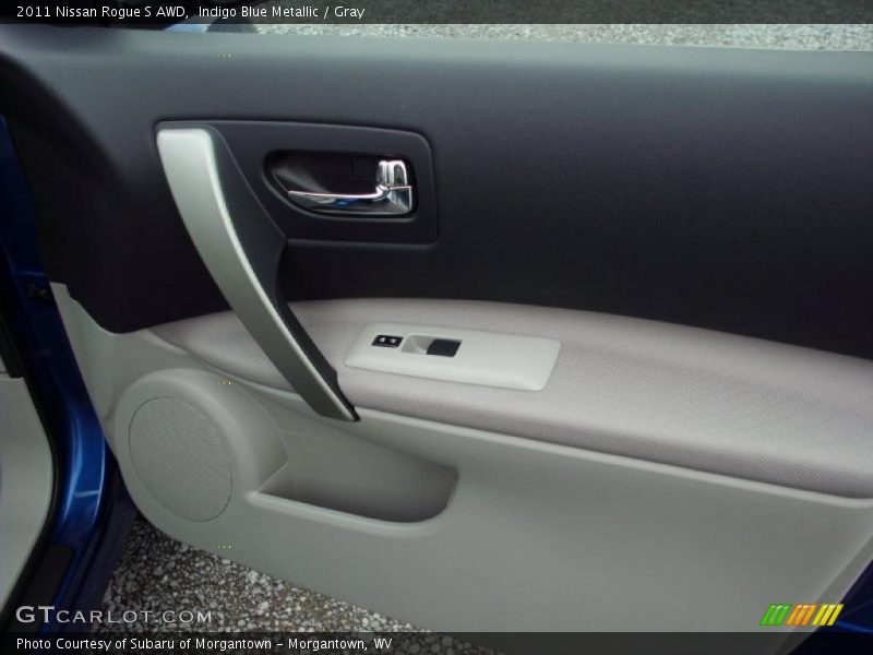 Indigo Blue Metallic / Gray 2011 Nissan Rogue S AWD