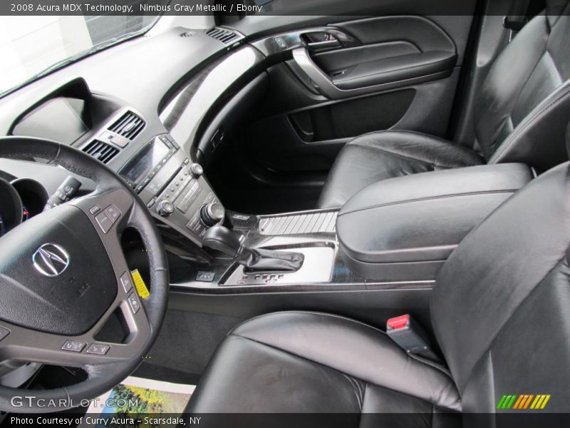Nimbus Gray Metallic / Ebony 2008 Acura MDX Technology