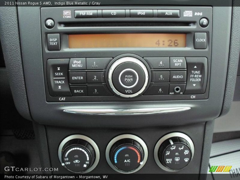 Indigo Blue Metallic / Gray 2011 Nissan Rogue S AWD