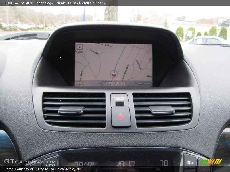 Nimbus Gray Metallic / Ebony 2008 Acura MDX Technology