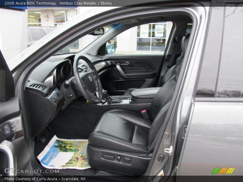 Nimbus Gray Metallic / Ebony 2008 Acura MDX Technology