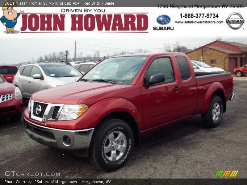 Red Brick / Beige 2011 Nissan Frontier SV V6 King Cab 4x4