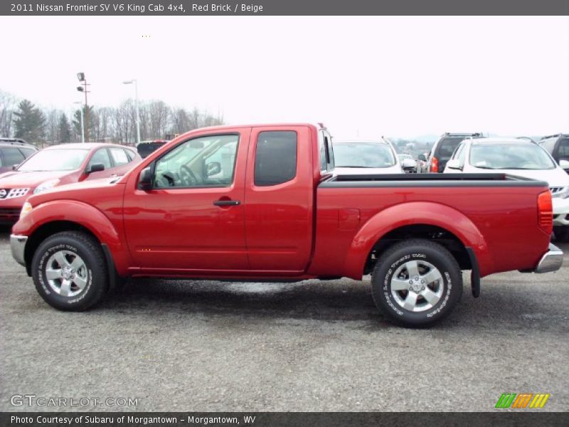 Red Brick / Beige 2011 Nissan Frontier SV V6 King Cab 4x4