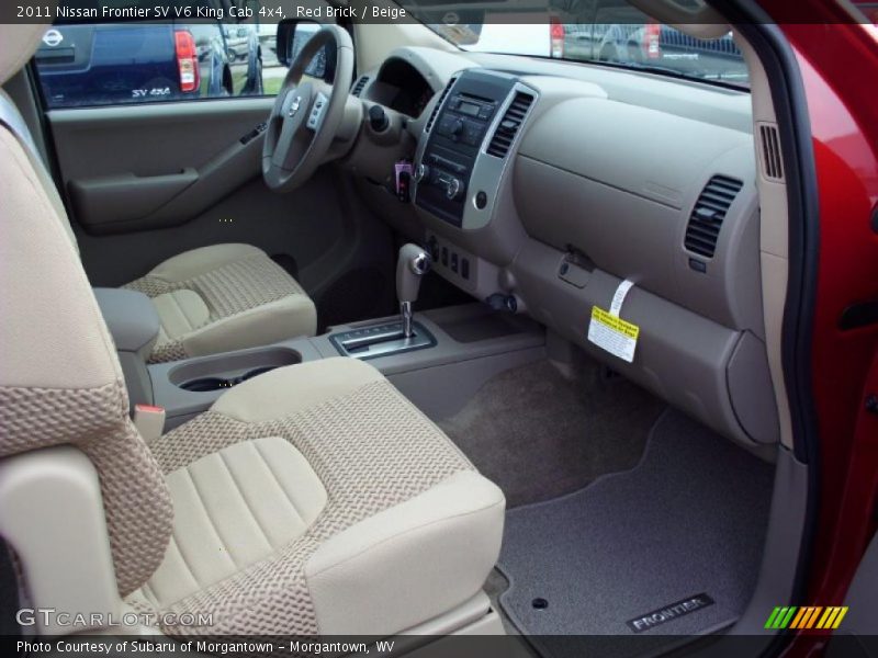 Red Brick / Beige 2011 Nissan Frontier SV V6 King Cab 4x4