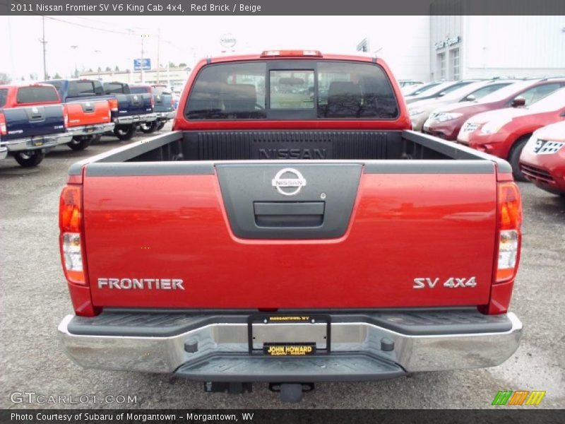 Red Brick / Beige 2011 Nissan Frontier SV V6 King Cab 4x4