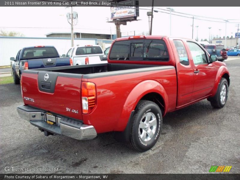 Red Brick / Beige 2011 Nissan Frontier SV V6 King Cab 4x4