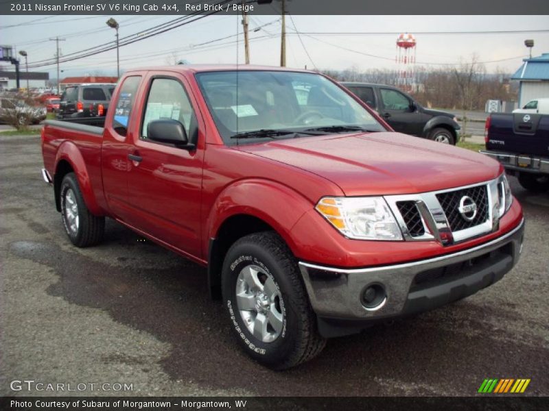 Red Brick / Beige 2011 Nissan Frontier SV V6 King Cab 4x4