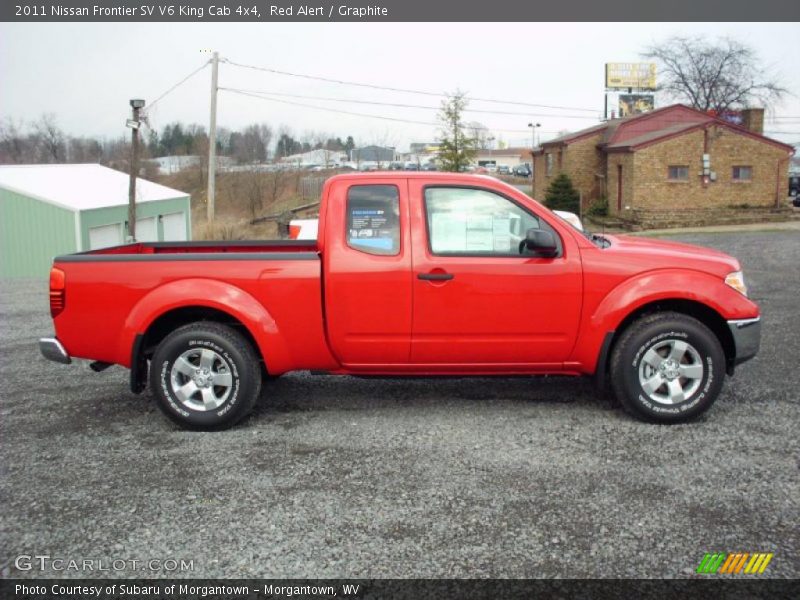 Red Alert / Graphite 2011 Nissan Frontier SV V6 King Cab 4x4