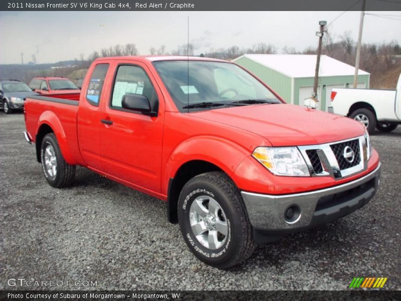 Red Alert / Graphite 2011 Nissan Frontier SV V6 King Cab 4x4