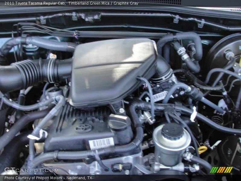 Timberland Green Mica / Graphite Gray 2011 Toyota Tacoma Regular Cab