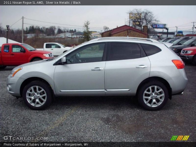 Silver Ice Metallic / Black 2011 Nissan Rogue SL AWD