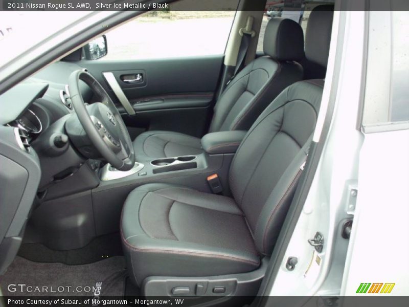 Silver Ice Metallic / Black 2011 Nissan Rogue SL AWD