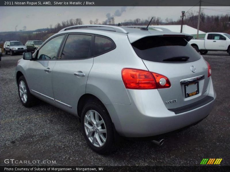 Silver Ice Metallic / Black 2011 Nissan Rogue SL AWD