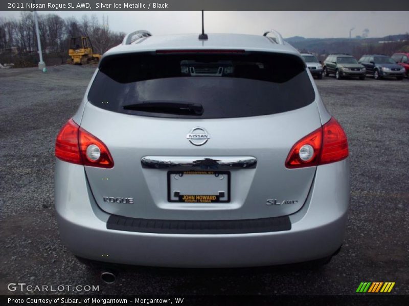 Silver Ice Metallic / Black 2011 Nissan Rogue SL AWD