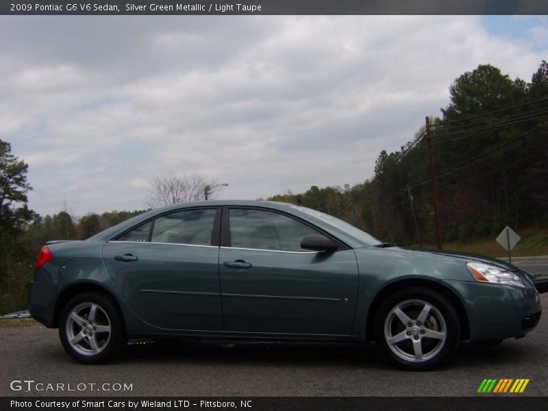 Silver Green Metallic / Light Taupe 2009 Pontiac G6 V6 Sedan