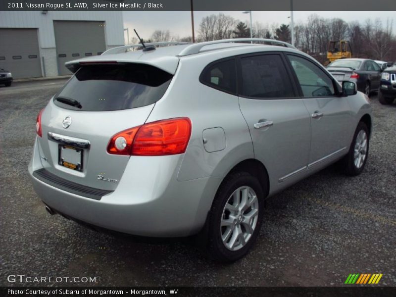Silver Ice Metallic / Black 2011 Nissan Rogue SL AWD