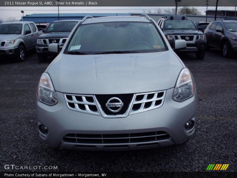 Silver Ice Metallic / Black 2011 Nissan Rogue SL AWD