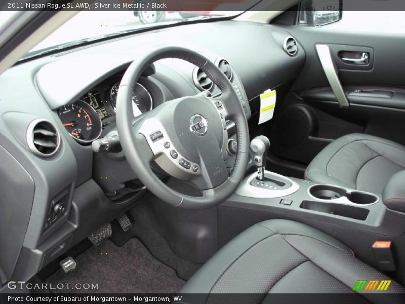 Silver Ice Metallic / Black 2011 Nissan Rogue SL AWD